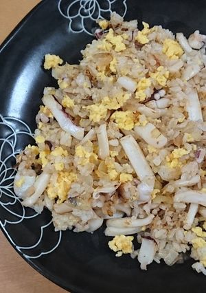 男でも作れる焼き飯！白いか入り！-レシピのメイン写真