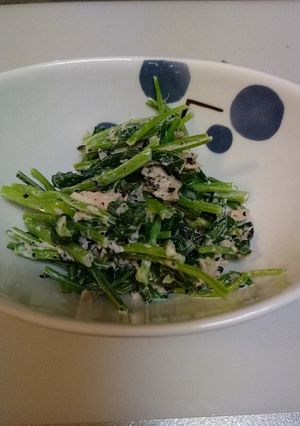 混ぜるだけ!みぶなのツナ和え-レシピのメイン写真