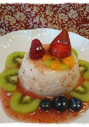 ♧雪の華❄︎ヨーグルトババロア-レシピのメイン写真
