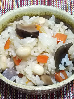 大豆と根菜の炊きおこわ-レシピのメイン写真