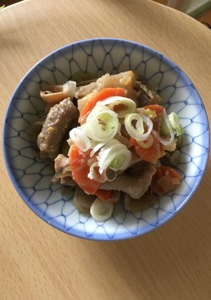 野菜たっぷりもつ煮込み♪-レシピのメイン写真