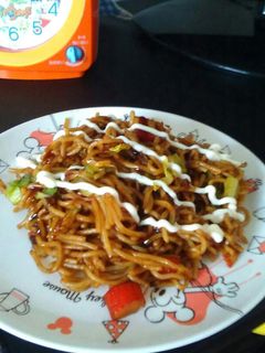 子供が作るかにかま焼きそば-レシピのメイン写真
