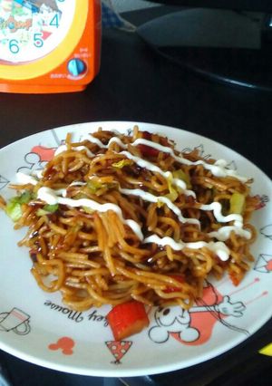 子供が作るかにかま焼きそば-レシピのメイン写真