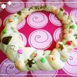 Xmasに「三つ編みリースパン」