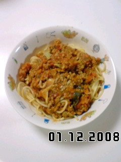ミートソーススパゲティ-レシピのメイン写真