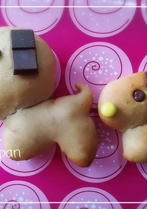 簡単90分☆可愛い「チョコ犬パン」-レシピのメイン写真