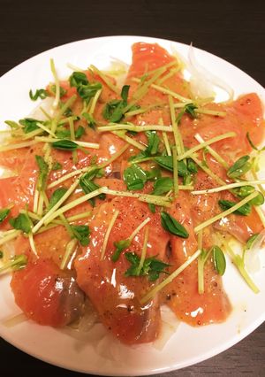 サーモンカルパッチョ-レシピのメイン写真