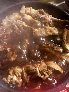 フライパンでゆで豚骨のバーベキュー煮-レシピのメイン写真