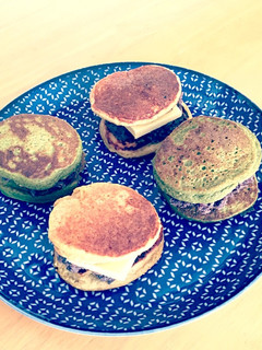 キヌアパンケーキでバターどら焼き♡-レシピのメイン写真