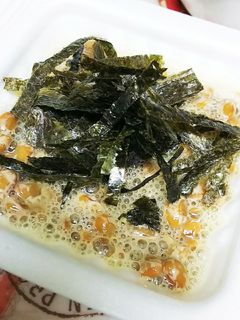 もみのりたっぷり☆ふわふわ~のり納豆-レシピのメイン写真