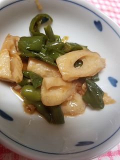 ピーマンとちくわの煮物-レシピのメイン写真