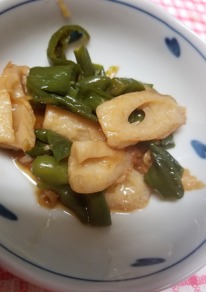 ピーマンとちくわの煮物-レシピのメイン写真