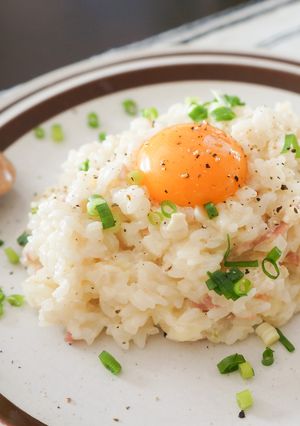 濃厚♪大根の和風カルボナーラリゾット☆-レシピのメイン写真