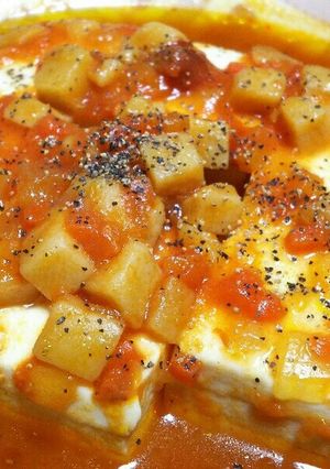 ズボラ豆腐ミネストローネ-レシピのメイン写真