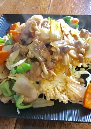 正月の食べ過ぎた胃に優しいおこげあんかけ-レシピのメイン写真