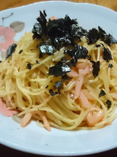 コンビニ材料だけで作る絶品明太子パスタ-レシピのメイン写真