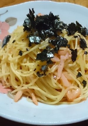 コンビニ材料だけで作る絶品明太子パスタ-レシピのメイン写真