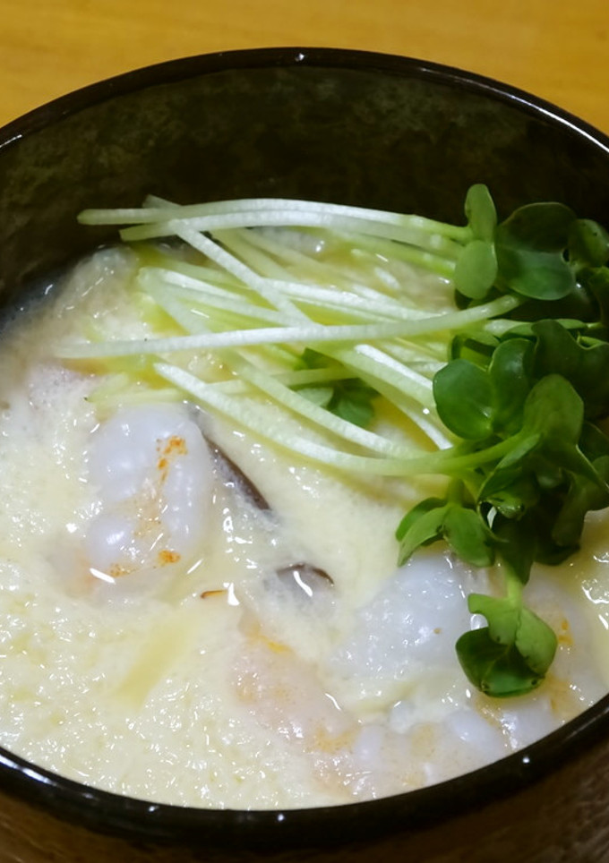 玉子一個の贅沢、二層茶碗蒸し-レシピのメイン写真
