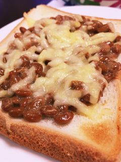 納豆トースト-レシピのメイン写真