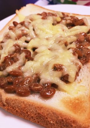 納豆トースト-レシピのメイン写真