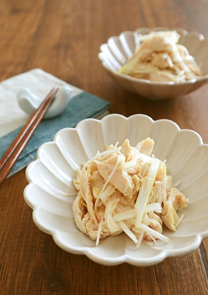 大人気☆ささみと長ねぎごま油風味-レシピのメイン写真