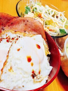 孫が喜ぶハムエッグ丼-レシピのメイン写真