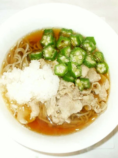 年越しそば♪簡単つゆ豚肉茅乃舎だし-レシピのメイン写真