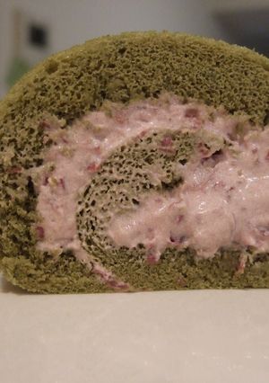 失敗なし！ロールケーキ＊抹茶あずき＊-レシピのメイン写真