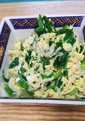おでんつゆリメイク！しらすとにらの卵とじ-レシピのメイン写真
