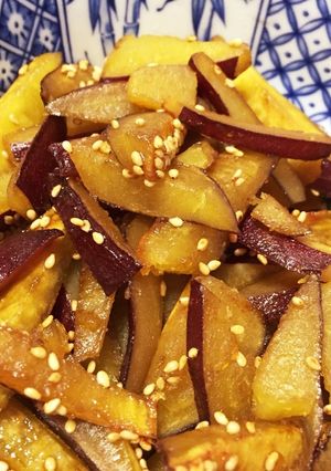 さつまいもの皮を使って大学芋風に ♪-レシピのメイン写真
