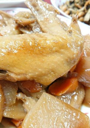 簡単！激うま❗手羽先とじゃが芋のうま煮-レシピのメイン写真
