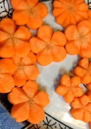 雑煮 にんじん 飾り切り 花 菊-レシピのメイン写真