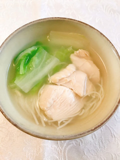 温まりましょ❣️白菜と鶏のあっさり煮麺-レシピのメイン写真