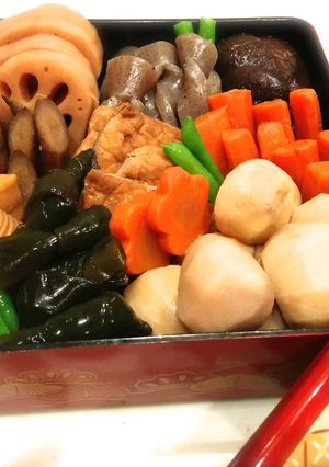 最高のおせち！お雑煮の出汁とお正月の煮物-レシピのメイン写真