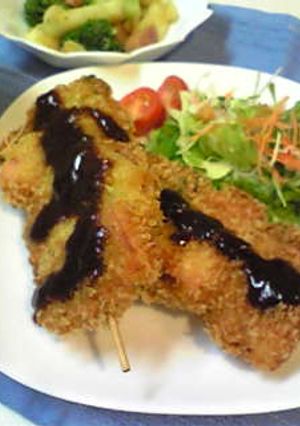 ほのかに甘い♡おさかなソーセージ串カツ-レシピのメイン写真