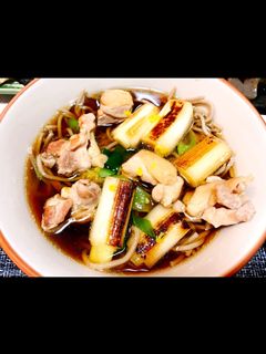 鶏モモ肉で十分!!鴨南蛮風鶏南蛮そば-レシピのメイン写真