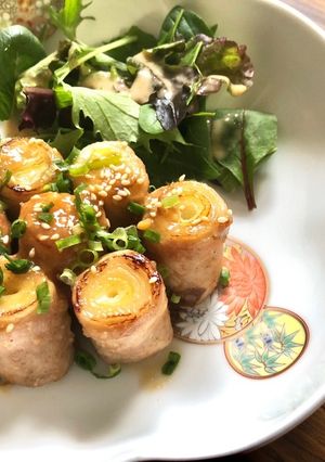 味噌ダレでねぎの豚ロース巻き-レシピのメイン写真