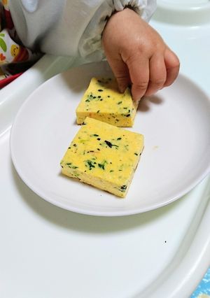 離乳食後期～みんなで☆ふわふわ洋風卵焼き-レシピのメイン写真