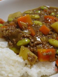 冷凍えだまめdeキーマカレー-レシピのメイン写真