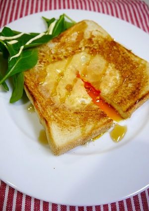 簡単!フライパンエッグトースト-レシピのメイン写真
