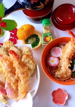 干支大根入り こんにゃくそば年越し蕎麦-レシピのメイン写真