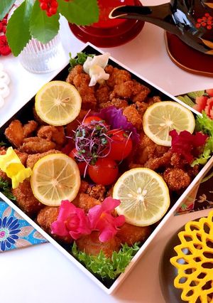 お正月グルテンフリー 唐揚げ お重-レシピのメイン写真
