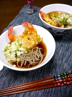 簡単!ミニ年越しそば☆エビ天そば-レシピのメイン写真