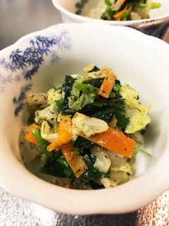 三色野菜の胡麻味噌和え-レシピのメイン写真