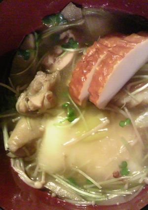 お雑煮、あったまります！-レシピのメイン写真