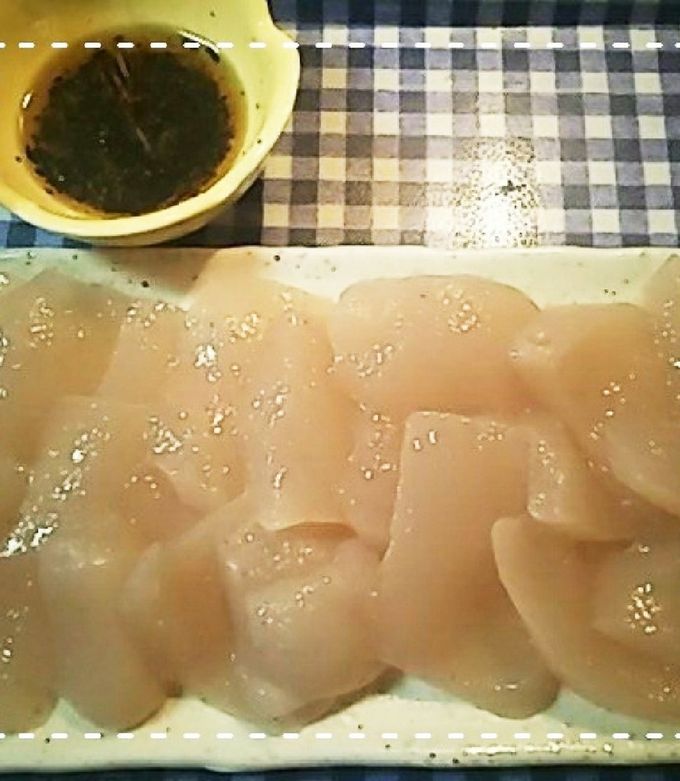 ごま油で簡単！さしみこんにゃくのたれ-レシピのメイン写真