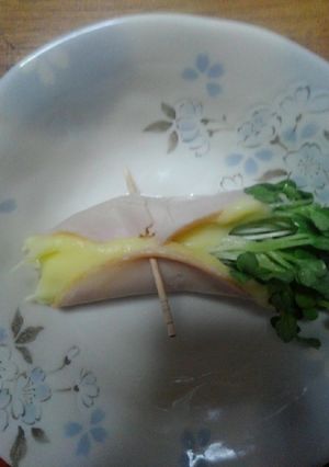 かいわれのハムチーズ巻き！-レシピのメイン写真