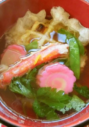 切り餅1つで満足！お雑煮♪-レシピのメイン写真