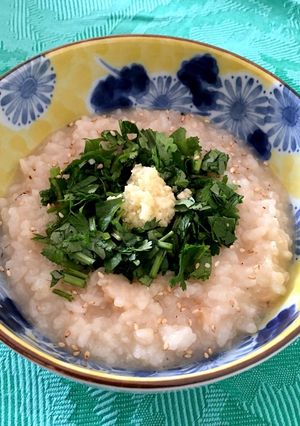 感動のおいしさ！パクチー好きのお粥-レシピのメイン写真