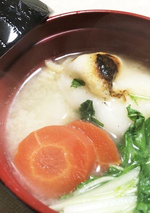 簡単！オカン流！ほんだし活用術のお雑煮-レシピのメイン写真